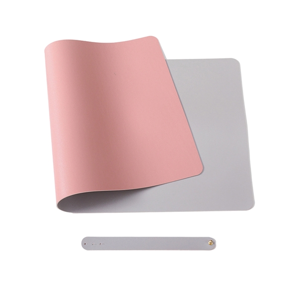 Dual Sided PU Leather Desk Mat Protector Non-Slip Mouse Pad - Dual Sided PU Leather Desk Mat Protector Non-Slip Mouse Pad - Image 8 of 11
