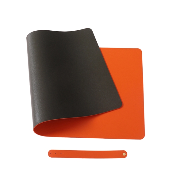 Dual Sided PU Leather Desk Mat Protector Non-Slip Mouse Pad - Dual Sided PU Leather Desk Mat Protector Non-Slip Mouse Pad - Image 10 of 11