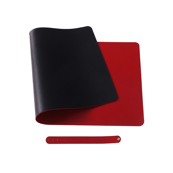 Dual Sided PU Leather Desk Mat Protector Non-Slip Mouse Pad - Dual Sided PU Leather Desk Mat Protector Non-Slip Mouse Pad - Image 11 of 11