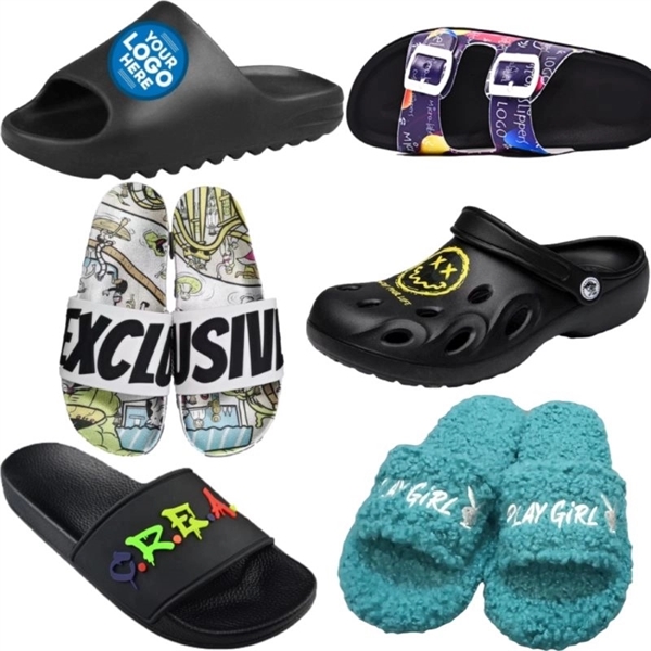 3D Embossed Custom Slides, Slippers, Flip-Flops, and Sandals - 3D Embossed Custom Slides, Slippers, Flip-Flops, and Sandals - Image 0 of 32