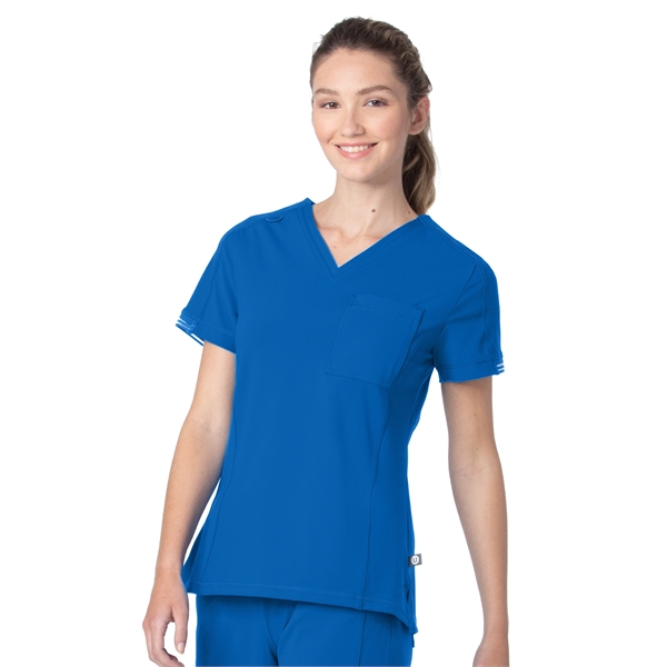 Urbane Impulse Women's 1-Pocket V-Neck Scrub Top - Urbane Impulse Women's 1-Pocket V-Neck Scrub Top - Image 3 of 5