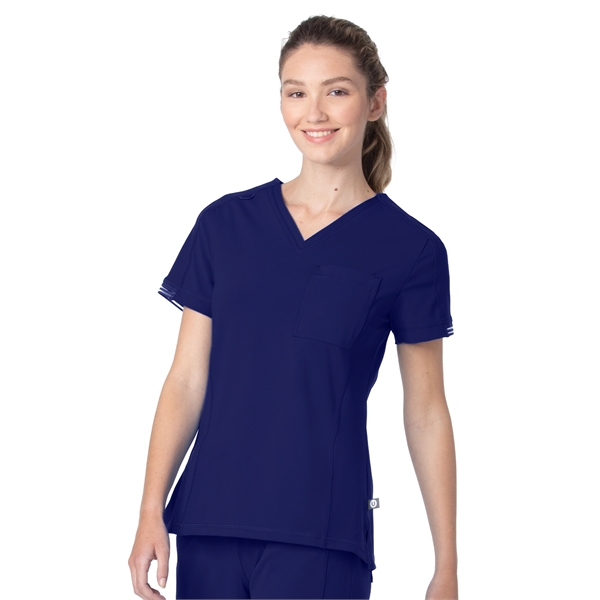 Urbane Impulse Women's 1-Pocket V-Neck Scrub Top - Urbane Impulse Women's 1-Pocket V-Neck Scrub Top - Image 5 of 5