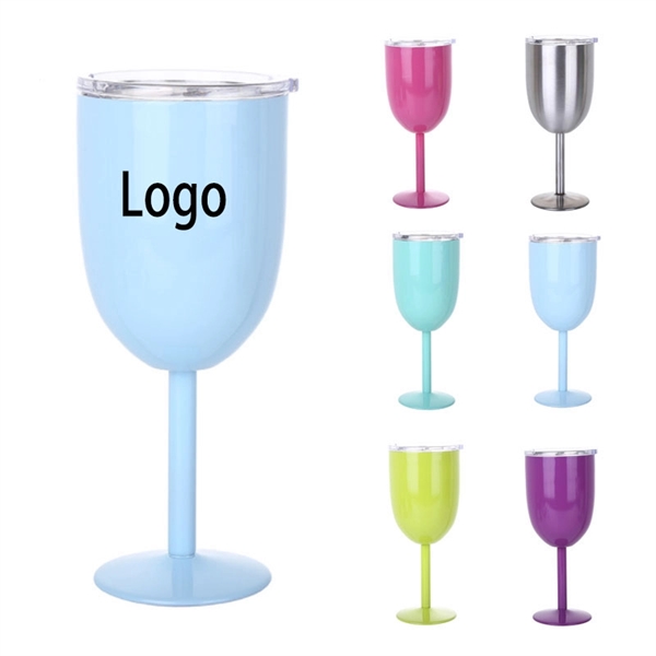 10oz Stainless Steel Wine Glass - 10oz Stainless Steel Wine Glass - Image 0 of 3