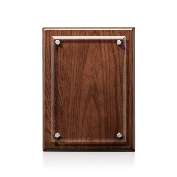 Caledon Plaque - Walnut/Silver