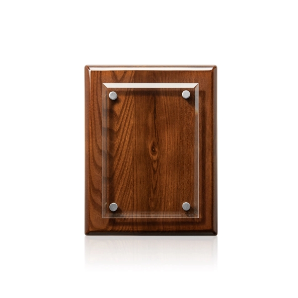 Caledon VividPrint™ Plaque - Walnut/Silver
