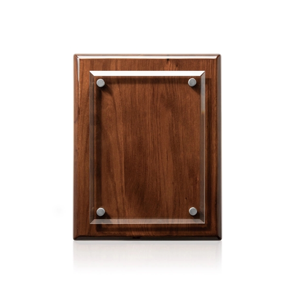 Caledon VividPrint™ Plaque - Walnut/Silver