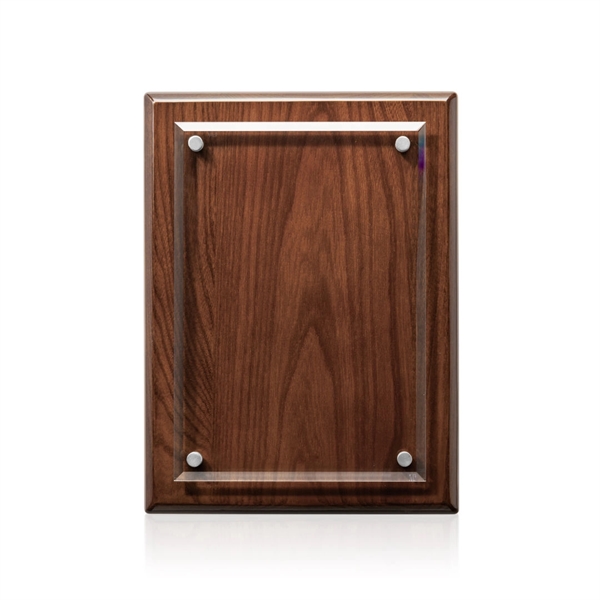 Caledon VividPrint™ Plaque - Walnut/Silver