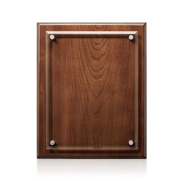 Caledon VividPrint™ Plaque - Walnut/Silver