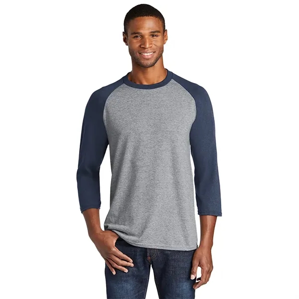 Port & Company® Core Blend 3/4-Sleeve Raglan Tee - Port & Company® Core Blend 3/4-Sleeve Raglan Tee - Image 2 of 7