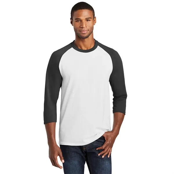 Port & Company® Core Blend 3/4-Sleeve Raglan Tee - Port & Company® Core Blend 3/4-Sleeve Raglan Tee - Image 3 of 7