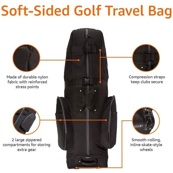 Basics Soft-Sided Golf Travel Bag - Basics Soft-Sided Golf Travel Bag - Image 3 of 7