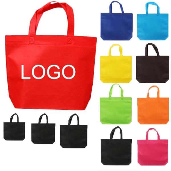 Heat Sealed Non-Woven Shopping Tote Bag (15" W x 12 3/4" H) - Heat Sealed Non-Woven Shopping Tote Bag (15" W x 12 3/4" H) - Image 0 of 12
