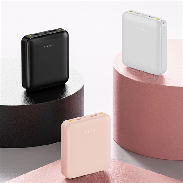 10000 Mah Square Four-Wires Mini Power Bank - 10000 Mah Square Four-Wires Mini Power Bank - Image 1 of 2