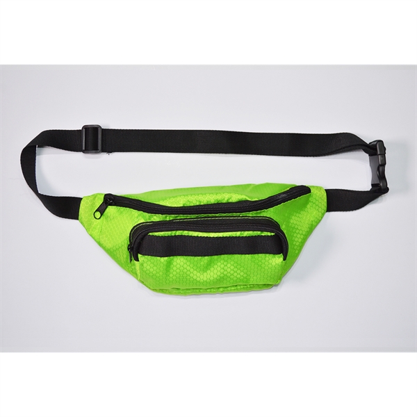 Screen Print  Double  Front Pocket Waist Bag - Screen Print  Double  Front Pocket Waist Bag - Image 1 of 2