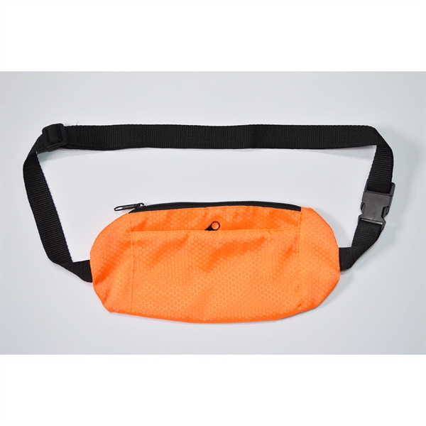 Screen Print Double Front  Pocket Waist Bag 2 - Screen Print Double Front  Pocket Waist Bag 2 - Image 1 of 2