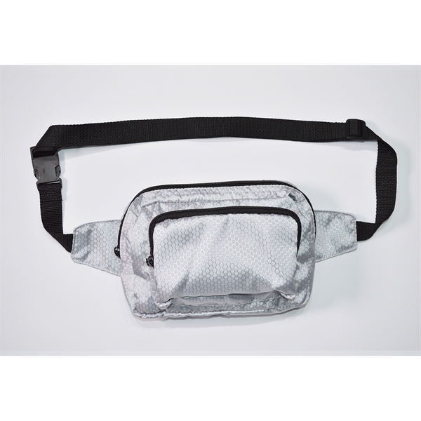 Screen Print  Double  Front Pocket Waist Bag 4 - Screen Print  Double  Front Pocket Waist Bag 4 - Image 1 of 2