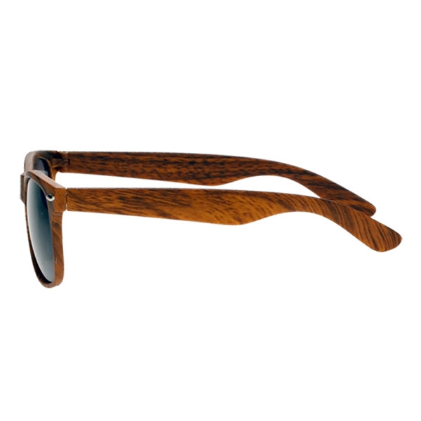 UV Protection Wood Tone Customize Sunglasses