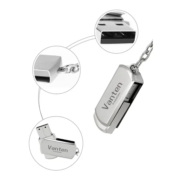 Metal Swivel USB Drive - Metal Swivel USB Drive - Image 0 of 1