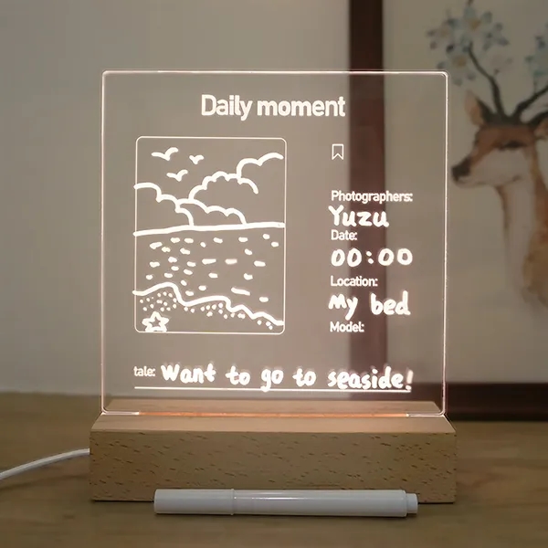 LED Acrylic Dry Erase Board - LED Acrylic Dry Erase Board - Image 2 of 4