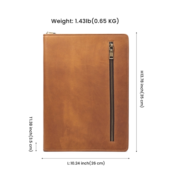 12.9in Pad Holder Padfolio Bag Genuine Leather Case - 12.9in Pad Holder Padfolio Bag Genuine Leather Case - Image 6 of 6