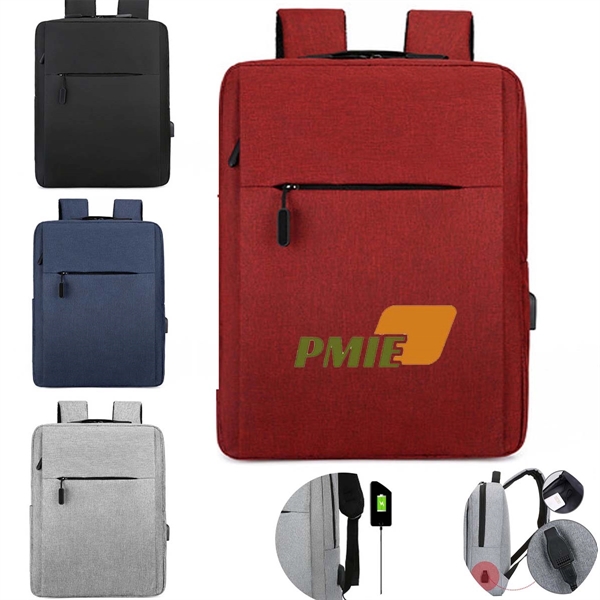 Laptop Backpack With Usb Charging - Laptop Backpack With Usb Charging - Image 0 of 5