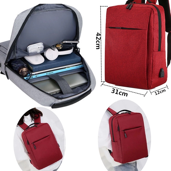 Laptop Backpack With Usb Charging - Laptop Backpack With Usb Charging - Image 4 of 5