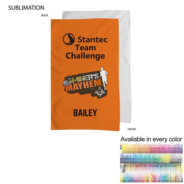 Team Towel in Plush Velour Terry Cotton Blend, 15x25 - Team Towel in Plush Velour Terry Cotton Blend, 15x25 - Image 0 of 2