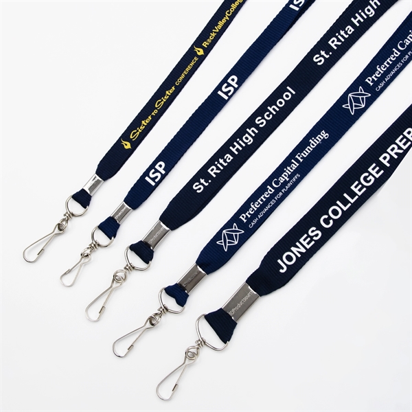 Flat Polyester Lanyard - Flat Polyester Lanyard - Image 2 of 18