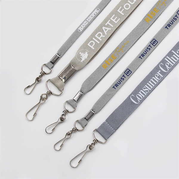 Flat Polyester Lanyard - Flat Polyester Lanyard - Image 5 of 18