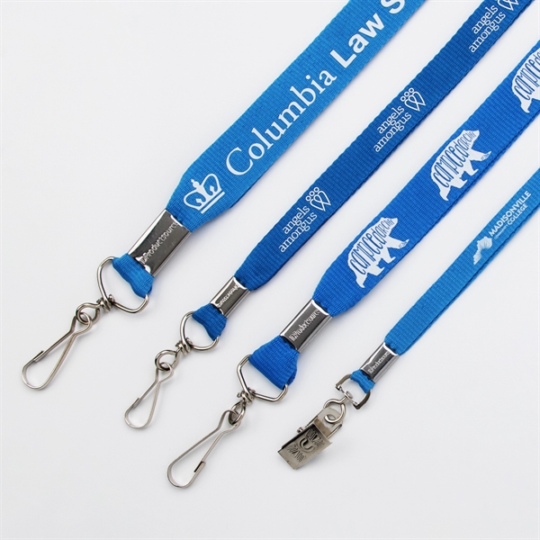 Flat Polyester Lanyard - Flat Polyester Lanyard - Image 6 of 18