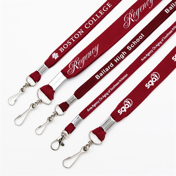 Flat Polyester Lanyard - Flat Polyester Lanyard - Image 8 of 18