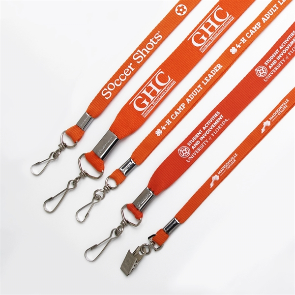 Flat Polyester Lanyard - Flat Polyester Lanyard - Image 10 of 18