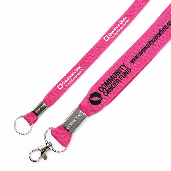 Flat Polyester Lanyard - Flat Polyester Lanyard - Image 11 of 18