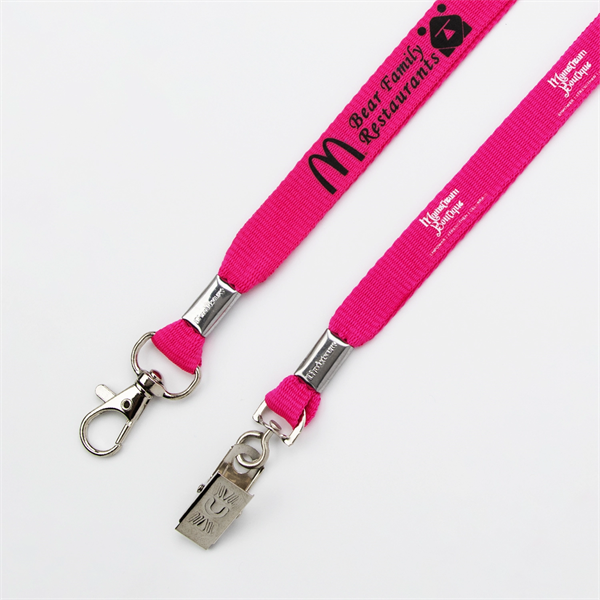 Flat Polyester Lanyard - Flat Polyester Lanyard - Image 12 of 18