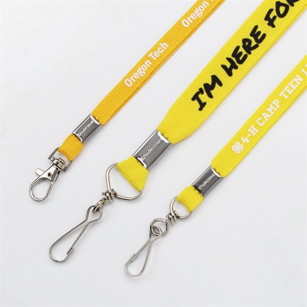 Flat Polyester Lanyard - Flat Polyester Lanyard - Image 18 of 18