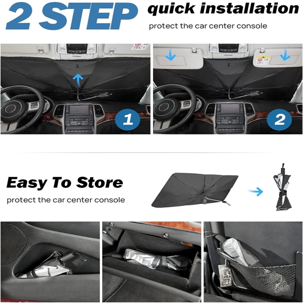 Car Windshield Sun Shade Umbrella - Car Windshield Sun Shade Umbrella - Image 1 of 3