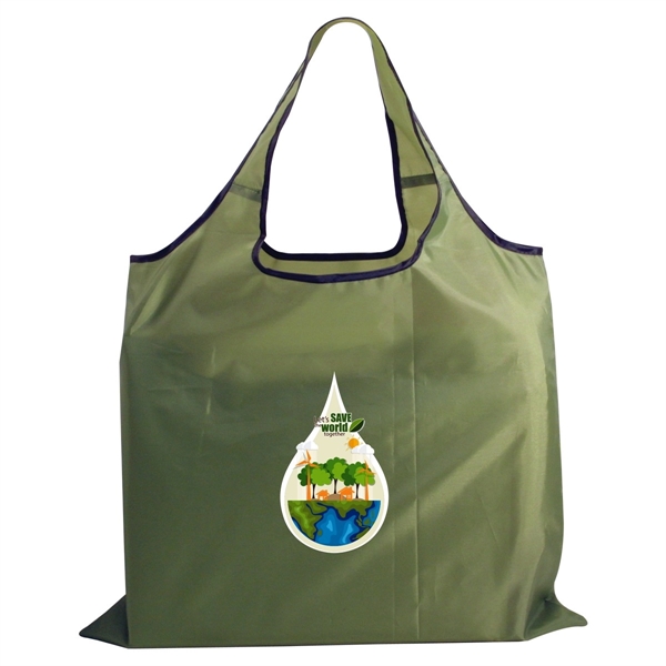 Bazaar RPET Folding Reusable Tote Bag - Bazaar RPET Folding Reusable Tote Bag - Image 6 of 6