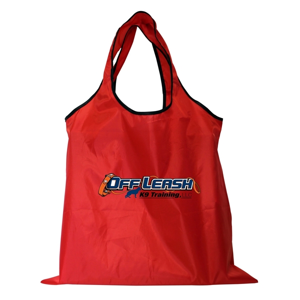 Bazaar RPET Folding Reusable Tote Bag - Bazaar RPET Folding Reusable Tote Bag - Image 3 of 6