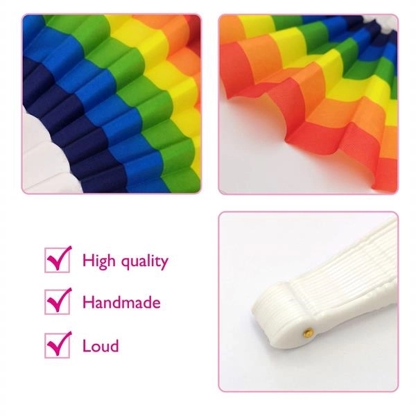 Custom Polyester Rainbow Fan - Custom Polyester Rainbow Fan - Image 3 of 4