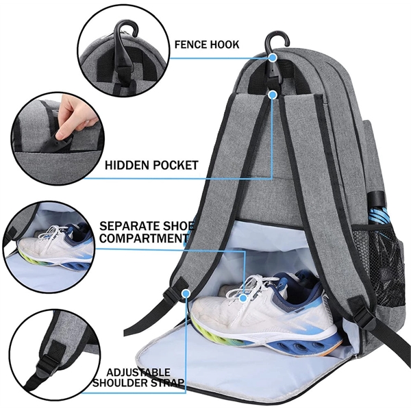 Tennis Racket Backpack - Tennis Racket Backpack - Image 3 of 4