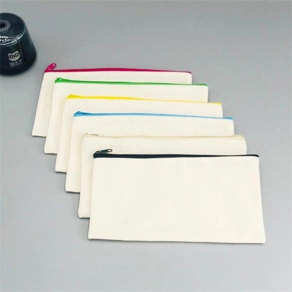 Canvas Zipper Pencil Case - Canvas Zipper Pencil Case - Image 1 of 3
