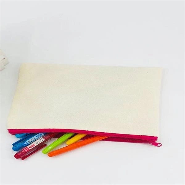 Canvas Zipper Pencil Case - Canvas Zipper Pencil Case - Image 3 of 3