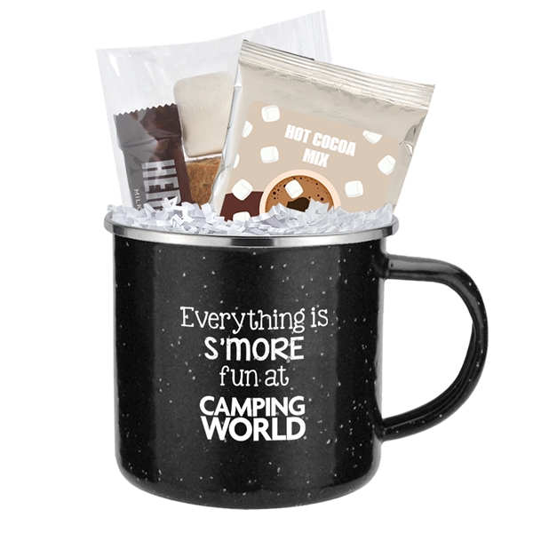 16 oz. Speckled Camping Mug Cocoa & S'mores Gift Set - 16 oz. Speckled Camping Mug Cocoa & S'mores Gift Set - Image 1 of 7