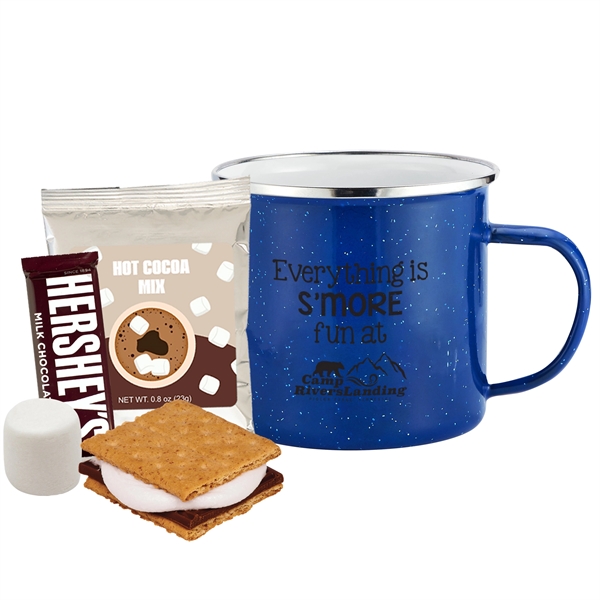 16 oz. Speckled Camping Mug Cocoa & S'mores Gift Set - 16 oz. Speckled Camping Mug Cocoa & S'mores Gift Set - Image 4 of 7