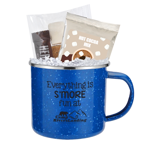 16 oz. Speckled Camping Mug Cocoa & S'mores Gift Set - 16 oz. Speckled Camping Mug Cocoa & S'mores Gift Set - Image 5 of 7