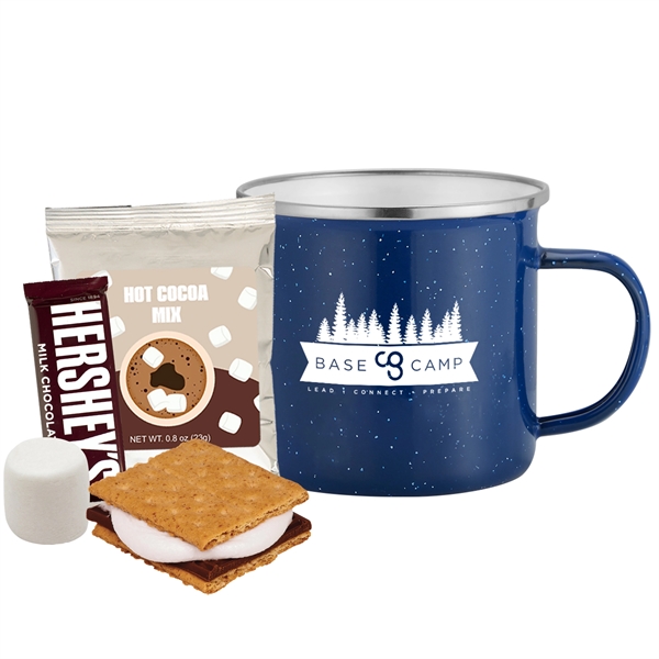 16 oz. Speckled Camping Mug Cocoa & S'mores Gift Set - 16 oz. Speckled Camping Mug Cocoa & S'mores Gift Set - Image 2 of 7