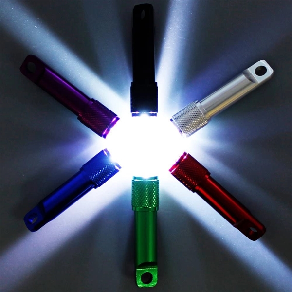 Mini Aluminum Flashlight With Carabiner - Mini Aluminum Flashlight With Carabiner - Image 4 of 6