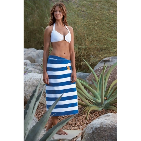 Turkish Signature Midweight Cabana Stripe Beach Towel - Turkish Signature Midweight Cabana Stripe Beach Towel - Image 0 of 3