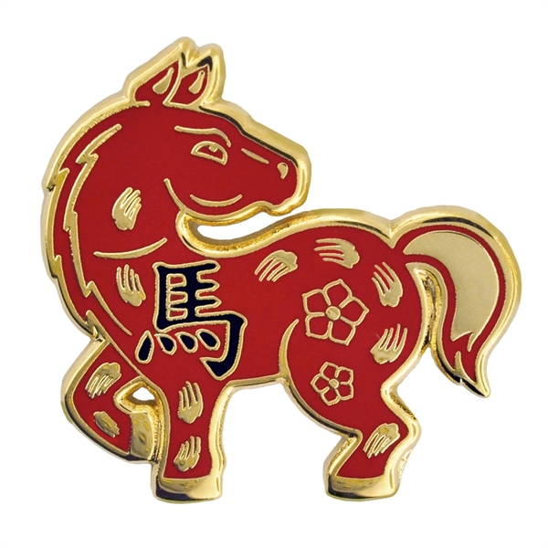 Chinese Zodiac Pin - Year of the Horse - Chinese Zodiac Pin - Year of the Horse - Image 0 of 1
