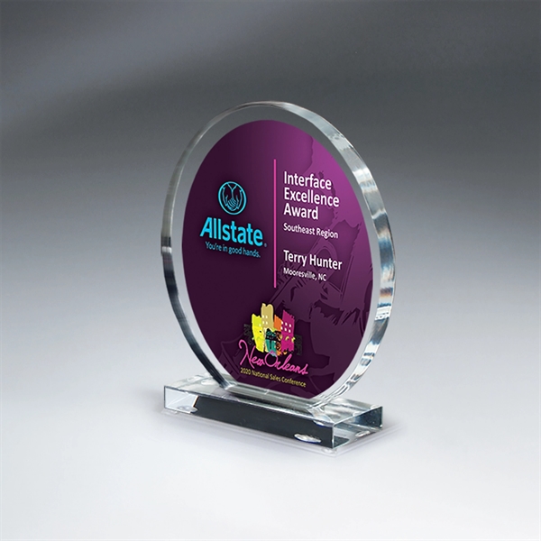 Clear Acrylic Circle on Base - Clear Acrylic Circle on Base - Image 0 of 0